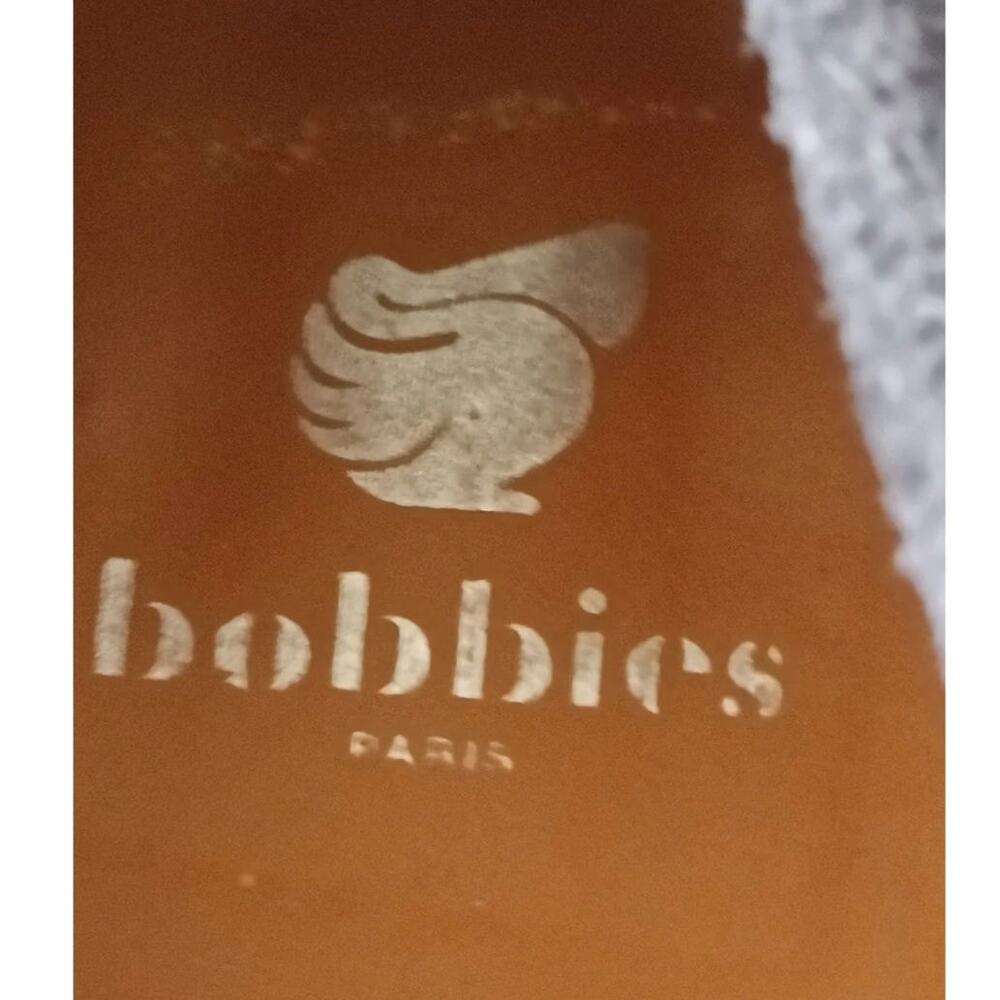 Bobbies Paris Navy Suede Glitter Loafers Smoking Flats Women’s 6.5/37 - Picture 8 of 9